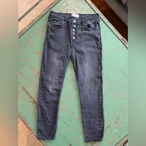 Free People Charcoal Skinny Jeans Size 30